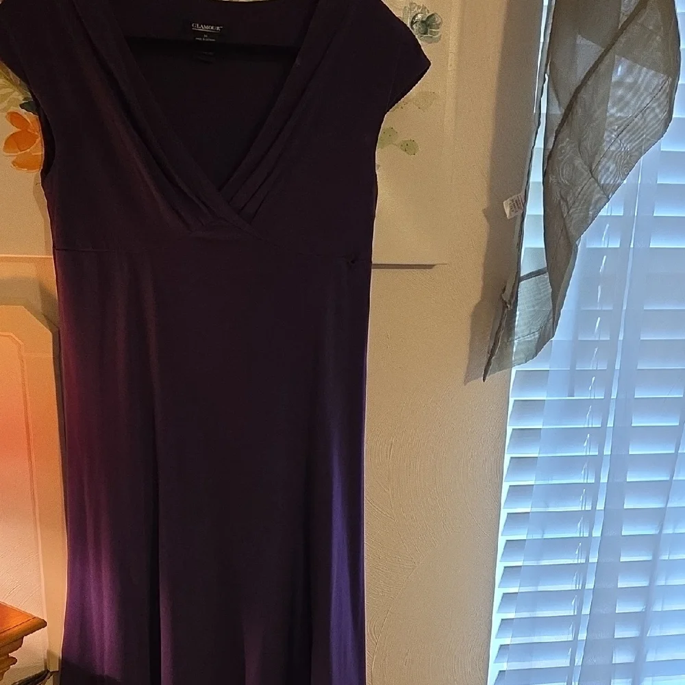Glamour Deep Purple Maxi Dress - Picture 4 of 5